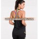 Women's Stripe Printed Moisture Wick Racer Back Athletic 100 Polyester Tank Top